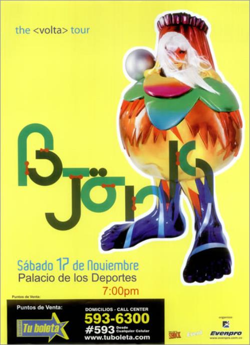 Bjork/ビョーク/Volta 2007/ポスター Amazon.co.jp: ポスター ビョーク Bjork（ビョーク）/Volta 2007
